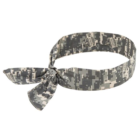 NWT Ergodyne Chill-Its 6700 Cooling Bandana Camo Tie Adjustable Fit Relief - Picture 1 of 4